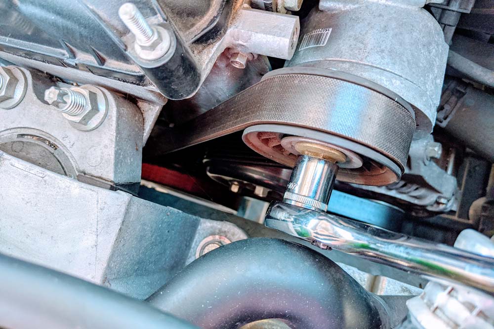 loosen serpentine belt
